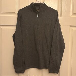Edwards Men’s 1/4 Zip Sweater, Size Medium. Heathered Gray. NWOT.